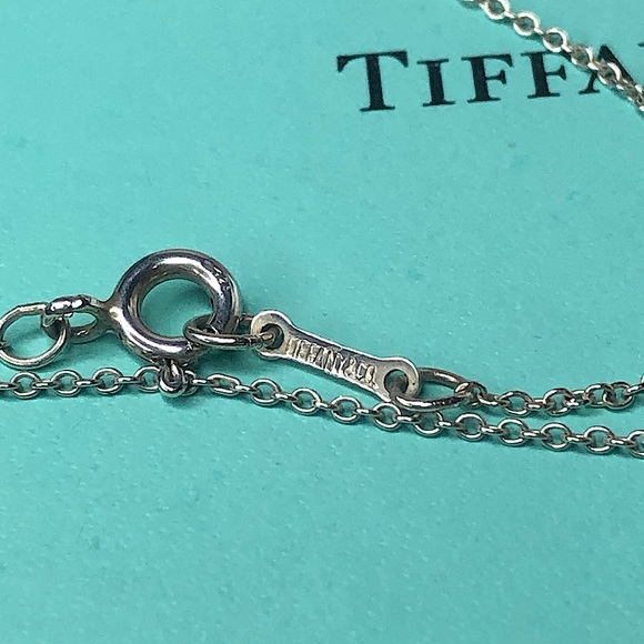 TIFFANY & Co Elsa PERETTI Sterling Silver Medium Bean Necklace FULL INCLUSION - Picture 10 of 11